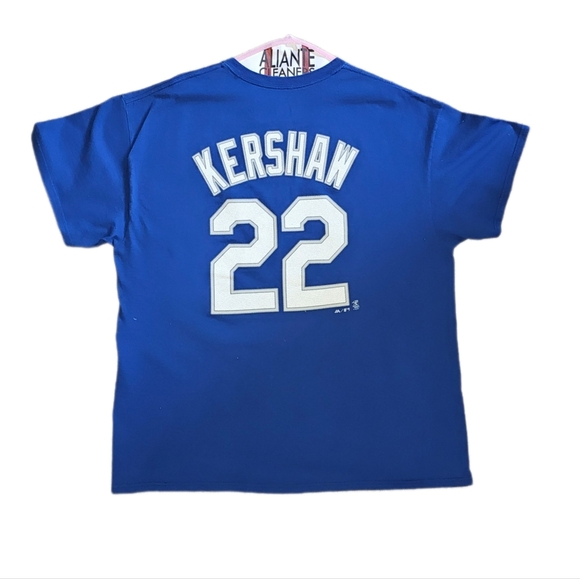 Majestic Men's Clayton Kershaw LA Dodgers Official Player Name & Number Tshirt - Picture 3 of 3